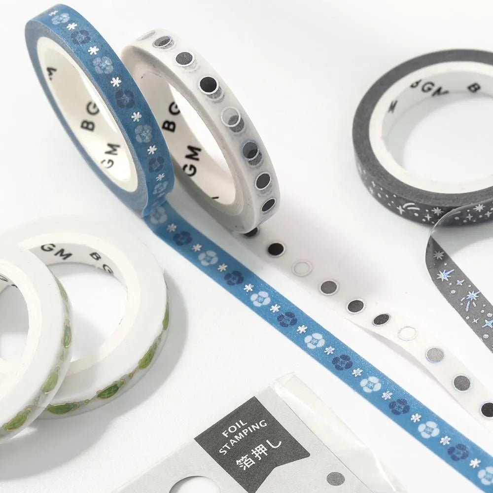 Washi Tape 5 mm - Basic Round - 3 - BGM - Tidformera