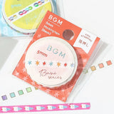 Washi Tape Basic Color Star - 5 mm - 5 - BGM - Tidformera