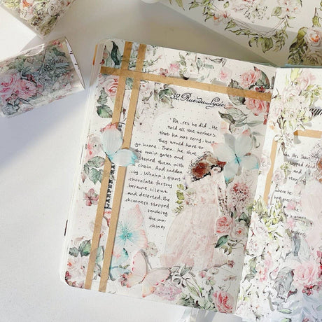 Washi tape Blossom Ephemera Wide - 60 mm - 4 - Washi Tape Shop - Tidformera