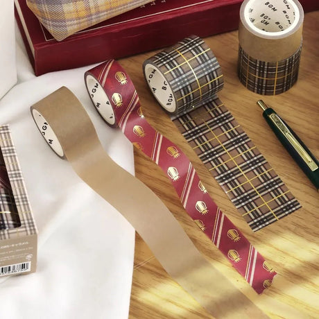 Washi tape Color Check 3 - pack - Caramel - 3 - BGM - Tidformera