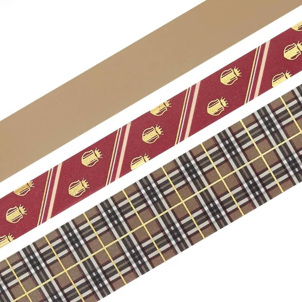Washi tape Color Check 3 - pack - Caramel - 4 - BGM - Tidformera