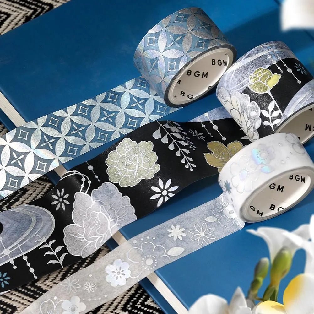 Washi tape Color of japanese clothing 3 - pack - Evening darkness - 2 - BGM - Tidformera