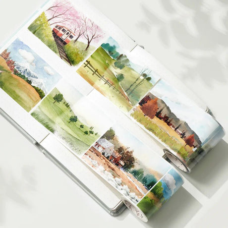 Washi tape Countryside Escapade - 66,5 mm - 5 - Washi Tape Shop - Tidformera