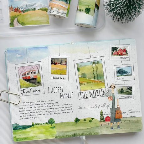 Washi tape Countryside Escapade - 66,5 mm - 4 - Washi Tape Shop - Tidformera