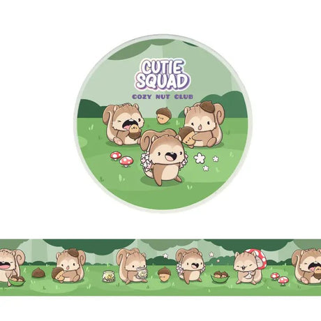 Washi tape CutieSquad - Cozy Nut Club - 1 - CutieSquad - Tidformera