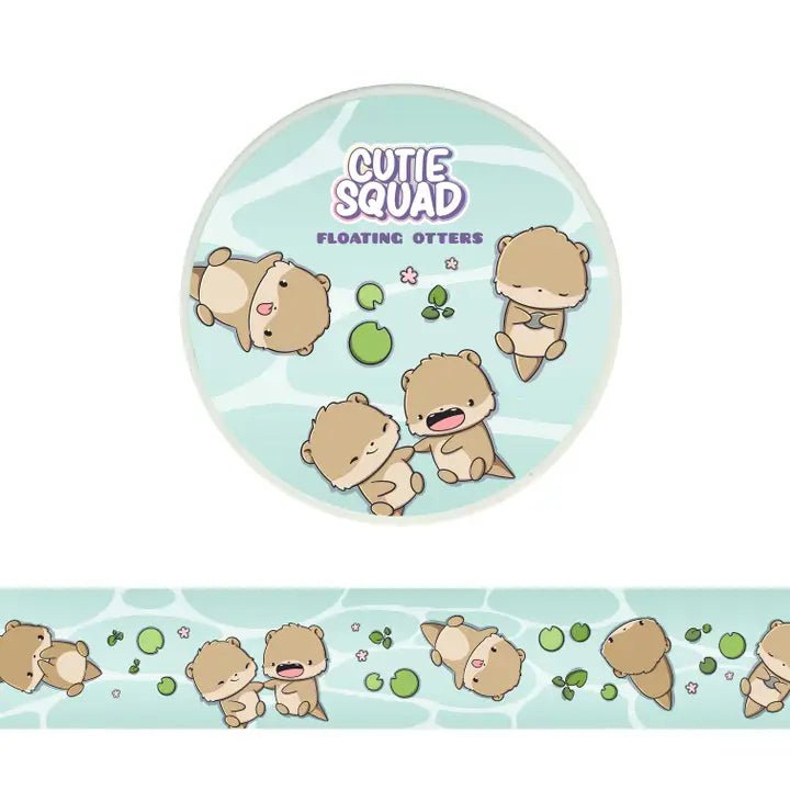 Washi tape CutieSquad - Floating Otters - 1 - CutieSquad - Tidformera