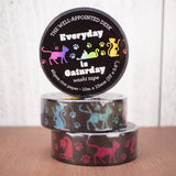 Washi tape - Everyday Is Caturday - Rainbow Cats - 3 - The Well-Appointed Desk - Tidformera