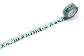 Washi Tape Ex 15 mm Maruichikyu - Panda - 1 - MT masking tape - Tidformera