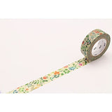 Washi Tape Ex 15 mm - Watercolor Flower - 1 - MT masking tape - Tidformera