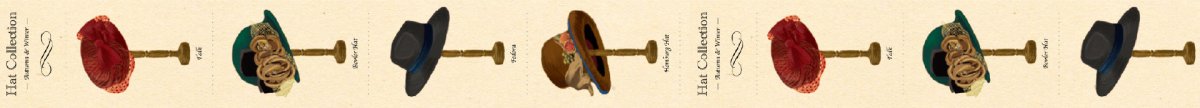 Washi Tape Ex 18 mm - Hat - 3 - MT masking tape - Tidformera