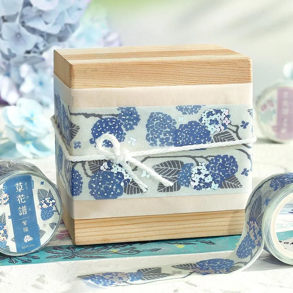 Washi Tape Flower and plant chart Purple sun - 3 - BGM - Tidformera