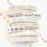 Washi Tape Gold Basic Waffle - 5 mm - 3 - BGM - Tidformera