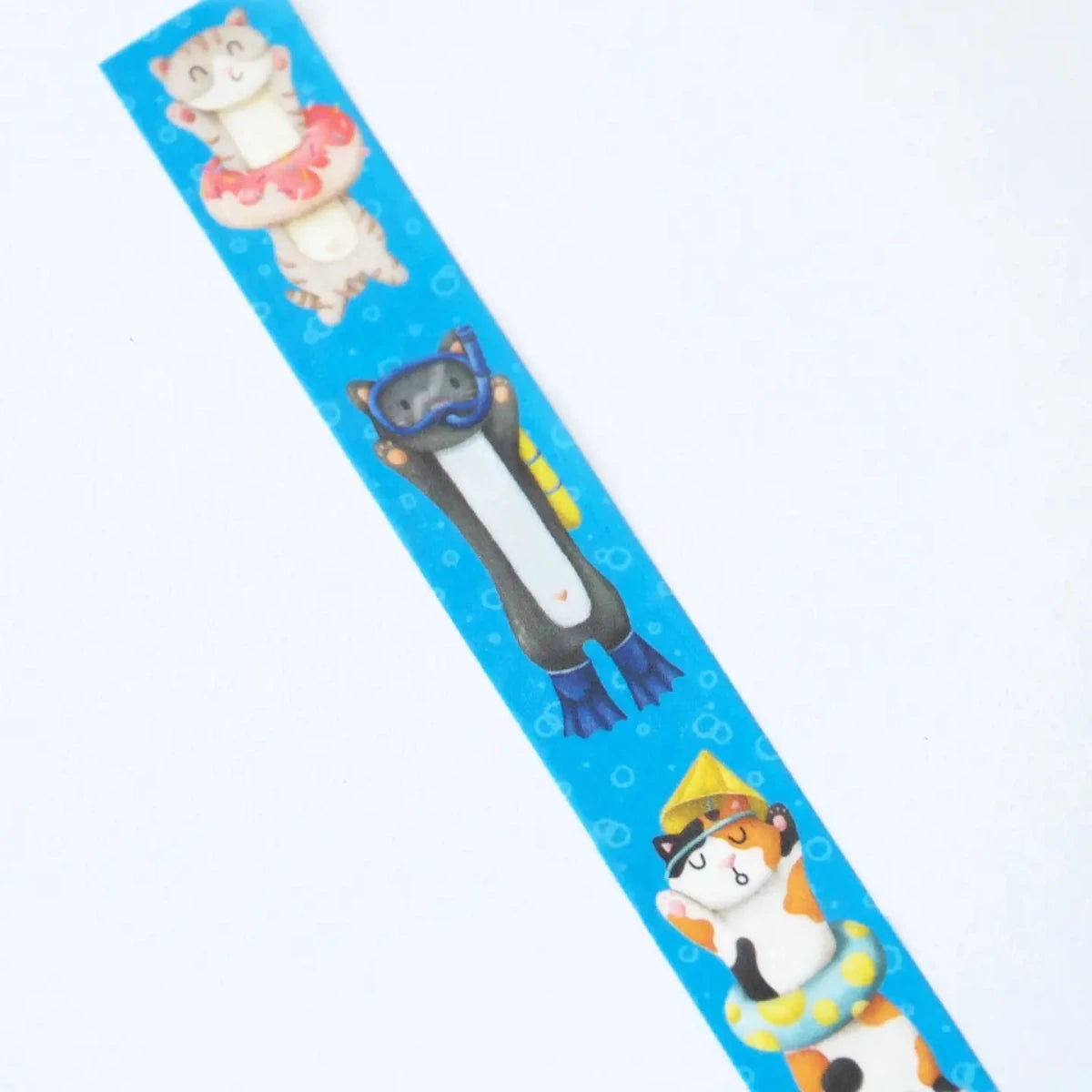 Washi tape Hop & Flop - Swimming Cats - 2 - Hop & Flop - Tidformera