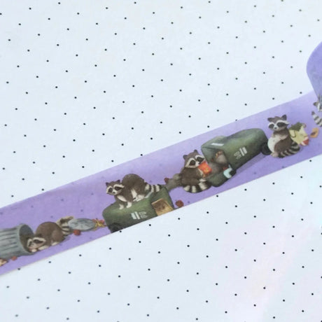 Washi tape Hop & Flop - Trashy Raccoon - 2 - Hop & Flop - Tidformera