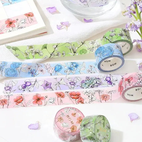 Washi tape Margin - Red - 5 - BGM - Tidformera