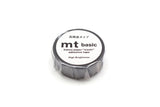 Washi Tape Metallic - Gunmetallic - 2 - MT masking tape - Tidformera