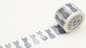 Washi Tape Minä Perhonen - Kuro - neko - 1 - MT masking tape - Tidformera