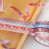 Washi Tape Pattern Chrysanthemum - 5 mm - 3 - BGM - Tidformera