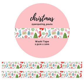 Washi tape - Penpaling Paula 15 mm - Christmas - 1 - Penpaling Paula - Tidformera
