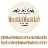 Washi tape - Penpaling Paula - Colourful Books 15 mm - 1 - Penpaling Paula - Tidformera