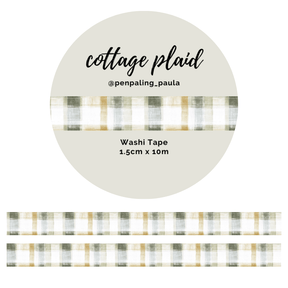 Washi tape - Penpaling Paula - Cottage plaid 15 mm - 1 - Penpaling Paula - Tidformera