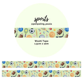Washi tape - Penpaling Paula - Sports 15 mm - 1 - Penpaling Paula - Tidformera