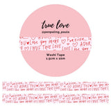Washi tape - Penpaling Paula - True Love 15 mm - 1 - Penpaling Paula - Tidformera