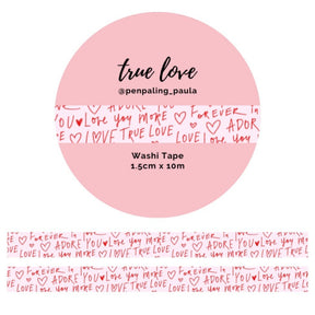 Washi tape - Penpaling Paula - True Love 15 mm - 1 - Penpaling Paula - Tidformera