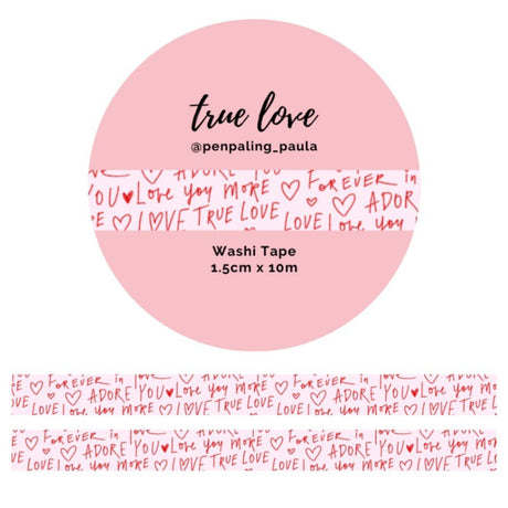 Washi tape - Penpaling Paula - True Love 15 mm - 1 - Penpaling Paula - Tidformera
