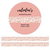 Washi tape - Penpaling Paula - Valentine's 15 mm - 1 - Penpaling Paula - Tidformera