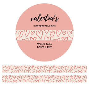 Washi tape - Penpaling Paula - Valentine's 15 mm - 1 - Penpaling Paula - Tidformera