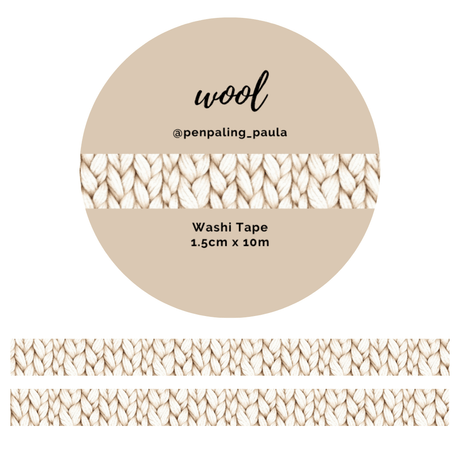 Washi tape - Penpaling Paula - Wool - 1 - Penpaling Paula - Tidformera