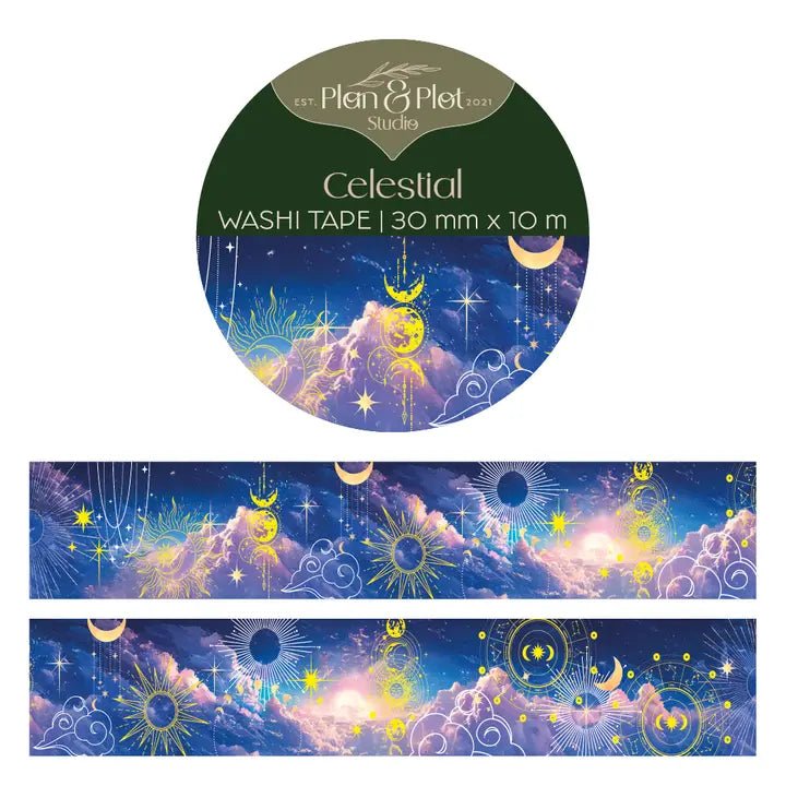 Washi tape Plan & Plot - Celestial 30 mm - 1 - Plan & Plot Studio - Tidformera