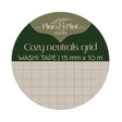 Washi tape Plan & Plot - Cozy Neutrals Grid 15 mm - 1 - Plan & Plot Studio - Tidformera