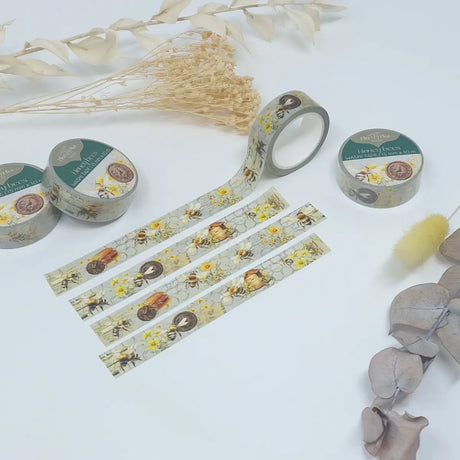 Washi tape Plan & Plot - Honey bees 15 mm - 16 - Plan & Plot Studio - Tidformera
