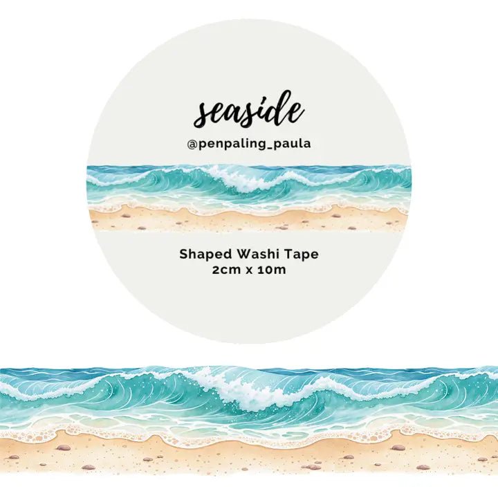 Washi tape - Shaped 20 mm - Seaside - 1 - Penpaling Paula - Tidformera