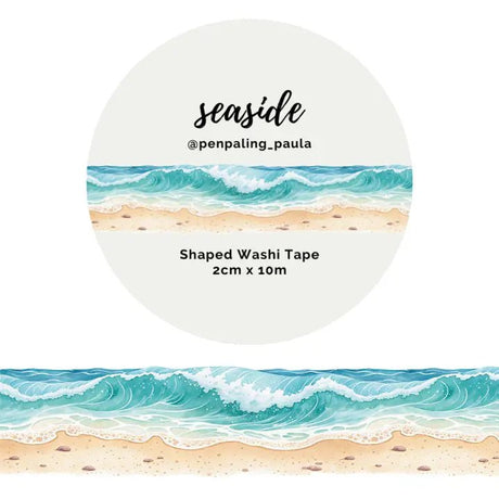 Washi tape - Shaped 20 mm - Seaside - 1 - Penpaling Paula - Tidformera