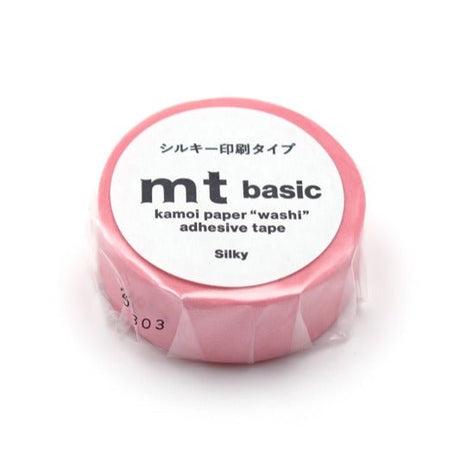 Washi Tape Silky - Pink - 2 - MT masking tape - Tidformera