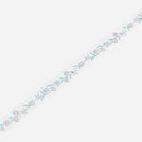 Washi Tape Silver Purple Flower - 5 mm - 3 - BGM - Tidformera