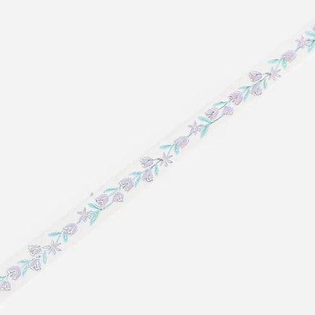 Washi Tape Silver Purple Flower - 5 mm - 3 - BGM - Tidformera