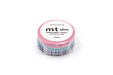 Washi Tape Slim 6 mm 3 - pack - Deco grid - 2 - MT masking tape - Tidformera