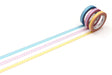 Washi Tape Slim 6 mm 3 - pack - Deco line - 1 - MT masking tape - Tidformera