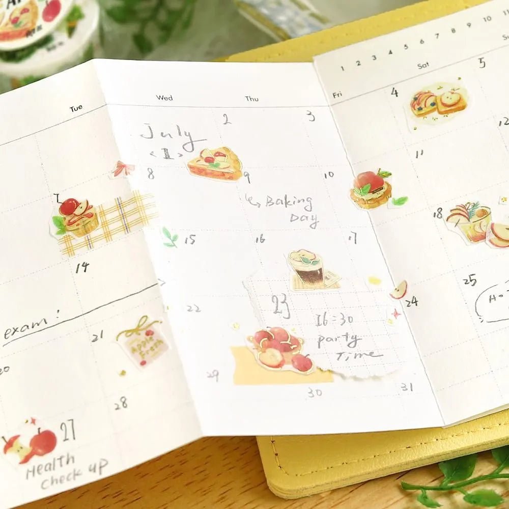 Washi Tape Tokimeki Flavor - Apple - 4 - BGM - Tidformera