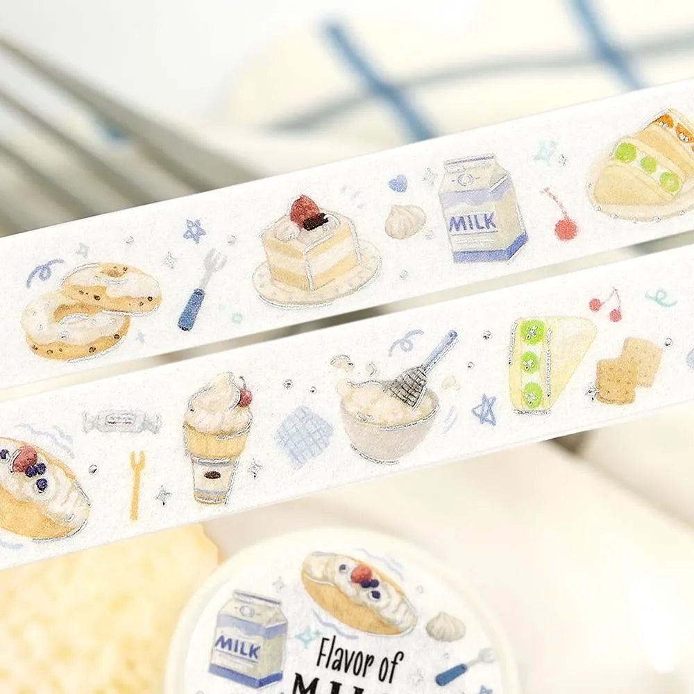 Washi Tape Tokimeki Flavor - Milk - 2 - BGM - Tidformera