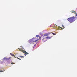 Washi Tape Watercolor Flower - Iris - 4 - BGM - Tidformera
