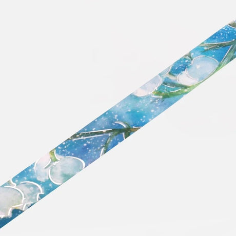 Washi Tape Watercolor Flower - Suzuran - 5 - BGM - Tidformera