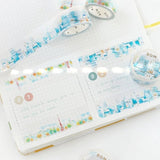 Washi Tape Watercolor Town - Metropolitan - 5 - BGM - Tidformera