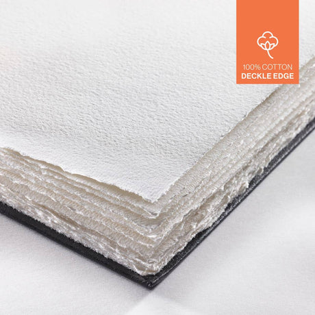 Watercolour Book Deckle Edge 100 % Cotton - 14 x 14 - 2 - Hahnemühle - Tidformera