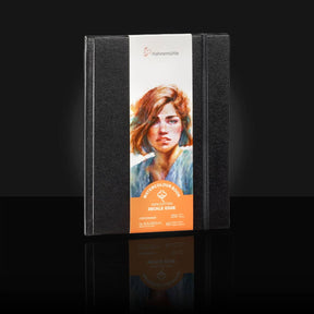 Watercolour Book Deckle Edge 100 % Cotton - A5 Portrait - 1 - Hahnemühle - Tidformera