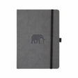 Wildlife A5 Soft cover Dotted Elephant från Dingbats* - Grå anteckningsbok med mjuk pärm. Elefaten Naila finns på pärmen och boken har svart gummiband för stängning samt pennhållare.
 - Tidformera